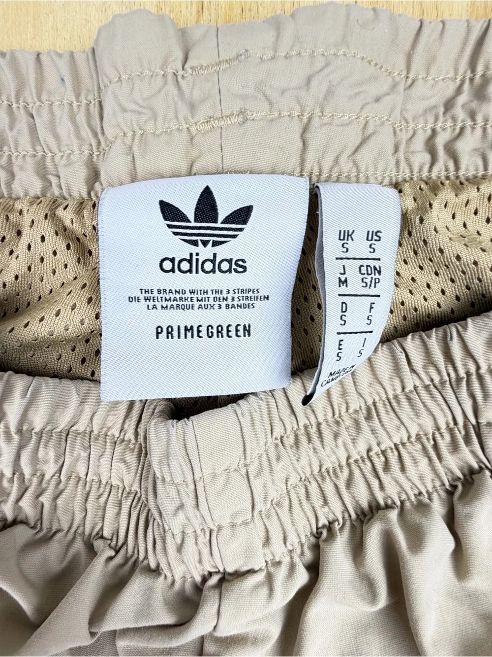 Adidas Originals Beige Joggers Women's Size S Track Pants 3-Stripe Athletic - Picture 3 of 16